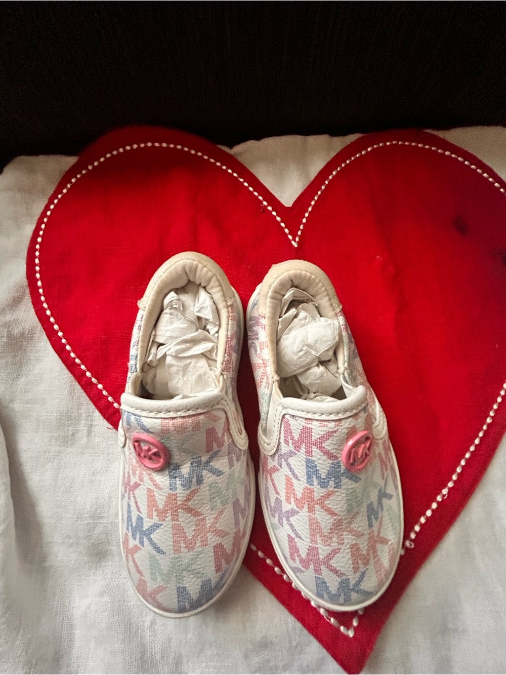 Michael Kors Pastel MK Logo Slip-On Sneakers